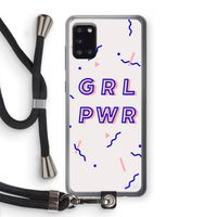 GRL PWR: Samsung Galaxy A31 Transparant Hoesje met koord