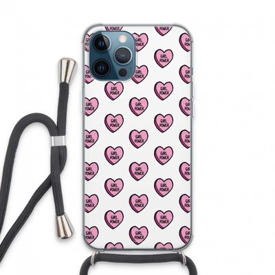 GIRL POWER: iPhone 13 Pro Max Transparant Hoesje met koord