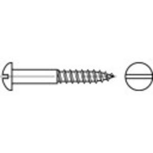 TOOLCRAFT TO-5446602 Bolkop houtschroeven 3 mm 8 mm Sleuf DIN 96 Messing 200 stuk(s)