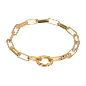 iXXXi Schakel Armband Square Chain Goud