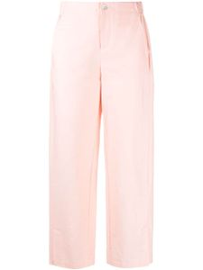 AERON pantalon en coton mélangé à coupe slim - Rose