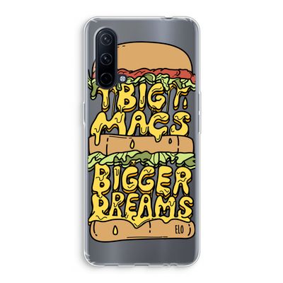 Big Macs Bigger Dreams: OnePlus Nord CE 5G Transparant Hoesje