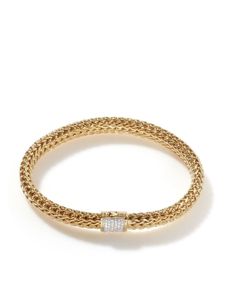 John Hardy bracelet Classic Chain en or 18ct pavé de diamants