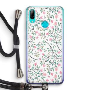 Sierlijke bloemen: Huawei P Smart (2019) Transparant Hoesje met koord