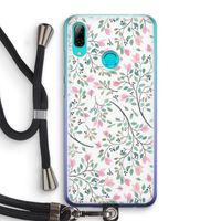 Sierlijke bloemen: Huawei P Smart (2019) Transparant Hoesje met koord Sierlijke bloemen: Huawei P Smart (2019) Transparant Hoesje met koord