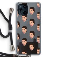 Ugly Cry Call: Oppo Find X3 Transparant Hoesje met koord
