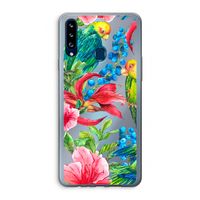 Papegaaien: Samsung Galaxy A20s Transparant Hoesje