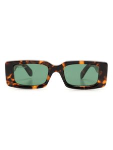 Off-White Eyewear lunettes de soleil Arthur à monture rectangulaire - Marron