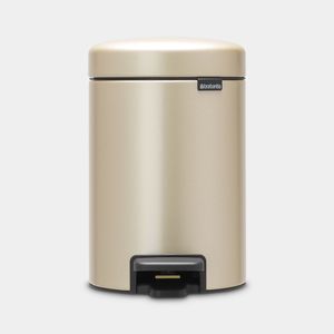 Brabantia newIcon pedaalemmer 3 liter met kunststof binnenemmer - Champagne