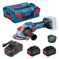 Bosch Blauw GWS 18V-15 C Professional Haakse accuslijpmachine | BITURBO 5.5Ah Procore accu&apos;s - 06019H6102