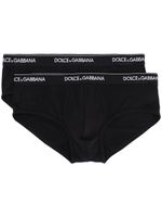 Dolce & Gabbana lot de deux slips à logo - Noir