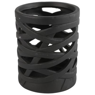 Countryfield theelichthouder redmon l zwart 15 cm | 12 stuks