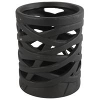 Countryfield theelichthouder redmon l zwart 15 cm | 12 stuks