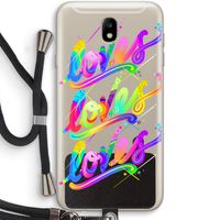 Loves: Samsung Galaxy J7 (2017) Transparant Hoesje met koord