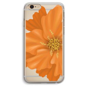 Orange Ellila flower: iPhone 6 Plus / 6S Plus Transparant Hoesje