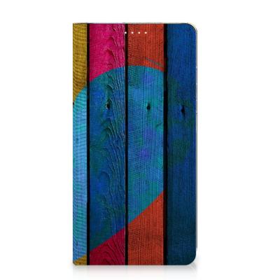 Samsung Galaxy S23 Plus Book | Wallet Case | Wood Heart - Cadeau voor je Vriend