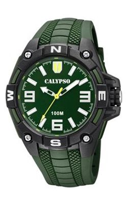 Horlogeband Calypso K5761-5 Silicoon Groen