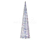 Kerstdecoratie Kegel Parelmoer 20 LED 40cm