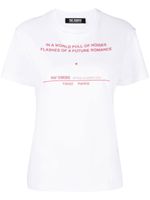 Raf Simons t-shirt à imprimé Tour - Blanc