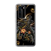 Huilende Wolf: Huawei P40 Pro Transparant Hoesje