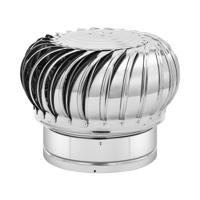 Dakventilator - windgedreven - roestvrij staal - 30 cm