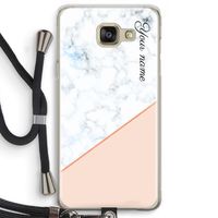Marmer in stijl: Samsung Galaxy A5 (2016) Transparant Hoesje met koord