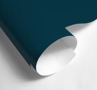 Mat donkerblauw vinyl stickervel kleuren