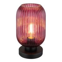 Globo Ronde tafellampNormy rood glas Ø 14cm - 15469TP