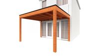 Trendhout Aanbouwveranda Modena 370x365 cm- Plat dak- Hout- Trendhout