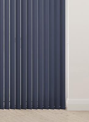 Verticale lamellen - Unicolour marine blauw