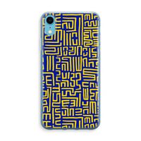 Majorelle Blue Print: iPhone XR Transparant Hoesje Majorelle Blue Print: iPhone XR Transparant Hoesje
