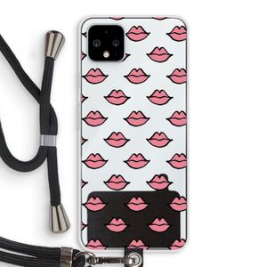 Lipjes: Pixel 4 XL Transparant Hoesje met koord