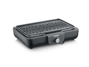 Severin PG 8556 buitenbarbecue & grill Tafelblad Electrisch Zwart, Roestvrijstaal 2300 W