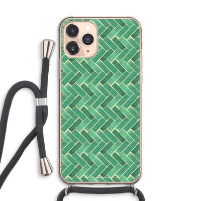 Moroccan tiles 2: iPhone 11 Pro Max Transparant Hoesje met koord