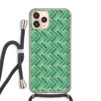 Moroccan tiles 2: iPhone 11 Pro Max Transparant Hoesje met koord