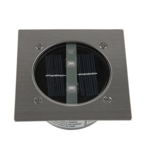 Smartwares grondspot Carlo solar led 10,5 x 5 cm RVS zilver