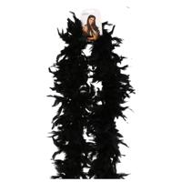 Kerst boa - veren slinger - zwart - 180 cm - 45 gram - kerstboomversiering - kerstslinger Kerst boa - veren slinger - zwart - 180 cm - 45 gram - kerstboomversiering - kerstslinger
