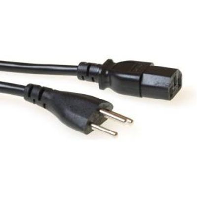 ACT Netsnoer Zwitserse connector - C13 zwart 2,5 m