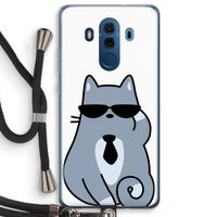 Cool cat: Huawei Mate 10 Pro Transparant Hoesje met koord