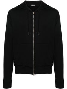 TOM FORD hoodie en jersey à fermeture zippée - Noir