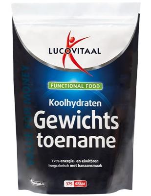 Lucovitaal Functional Food Koolhydraten Gewichtstoename Poeder Banaansmaak 375gr