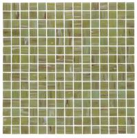 The Mosaic Factory Amsterdam Mozaiek Tegel Vierkant - Licht Groen Glas Goud Serie 322x322 mm