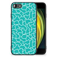 iPhone SE 2022 | SE 2020 | 7/8 Leuk Telefoonhoesje Cracks Blue