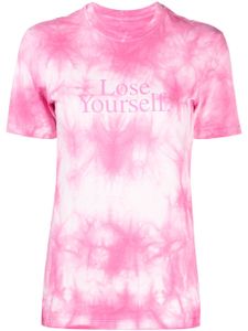 Rabanne t-shirt Lose Yourself à imprimé tie-dye - Rose