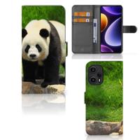 Xiaomi Poco F5 | Telefoonhoesje | Met pasjeshouder | Panda