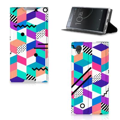Sony Xperia L1 Stand Case Blokken Kleurrijk