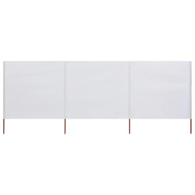 VidaXL Windscherm 3-panelen 400x160 cm stof zandwit