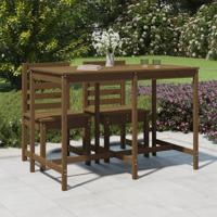 Tuintafel 159,5x82,5x110 cm massief grenenhout honingbruin
