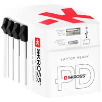 Skross World USB Charger Digitale camera, E-book lezer, Laptop, Powerbank, Smartphone, Smartwatch, Tablet Wit AC Binnen - thumbnail