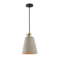 QUVIO Hanglamp beton langwerpig grijs - QUV5094L-GREY - thumbnail